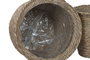 DKD Home Decor Macetero Urban Marron Fibra Trenzada 70x70x58 cm Set de 7