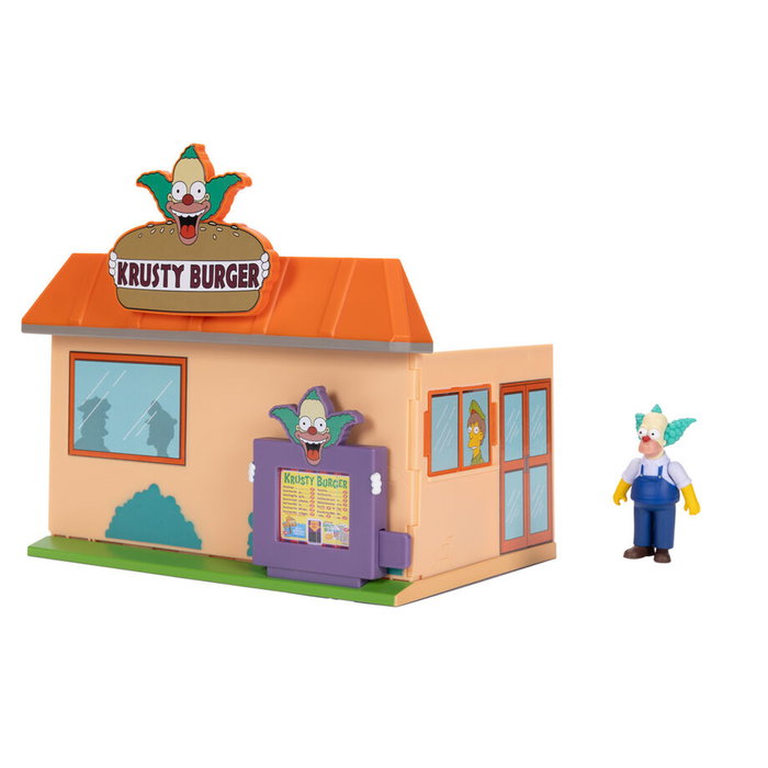 JAKKS PACIFIC Playset Burger Krusty Los Simpsons Juguete para Niños +4 Años