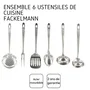 FACKELMANN FAC3176239999068 Juego de utensilios de cocina de 6 piezas Oxford Acero inoxidable