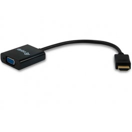 EQUIP ADAPTADOR HDMI MACHO A VGA HEMBRA CON AUDIO JACK 3.5"