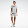 Mallas Cortas de Deporte Reebok Identity Sl Fitted Short Gris