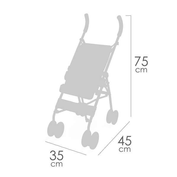 Decuevas Silla de Muñeca Capriccio para Muñecas hasta 52 cm - Dimensiones 35x45x75 cm