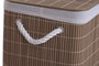 DKD Home Decor Set de 4 Cestas de Bambú Marrón 39x29x24 cm