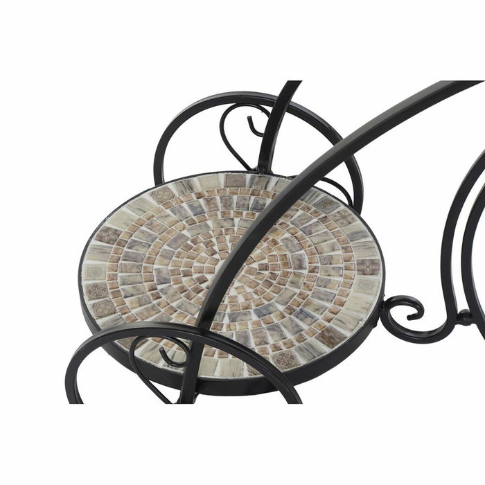 Macetero Terraza Y Jardin DKD Home Decor Multicolor Negro 28 x 57 x 70 cm
