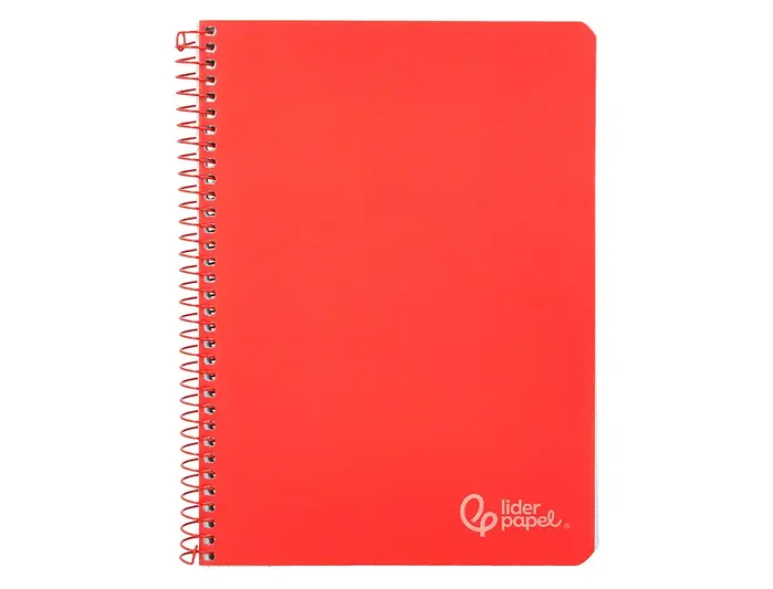 Liderpapel Cuaderno espiral Witty A4 tapa dura 80 hojas 90gr pauta 3,5mm margen rojo