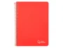 Liderpapel Cuaderno espiral Witty A4 tapa dura 80 hojas 90gr pauta 3,5mm margen rojo