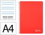 Liderpapel Cuaderno espiral Witty A4 tapa dura 80 hojas 90gr pauta 3,5mm margen rojo