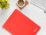 Liderpapel Cuaderno espiral Witty A4 tapa dura 80 hojas 90gr pauta 3,5mm margen rojo