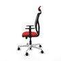 PIQUERAS Y CRESPO Silla de oficina Motilla con mecanismo Sincro/Traslack Rojo y Negro