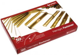 GRAFOPLAS Fastener Completo Dorado Pack de 50
