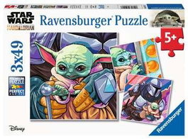Ravensburger Puzzle The Mandalorian Baby Yoda 3 x 49 Piezas para Niños Edad 5+