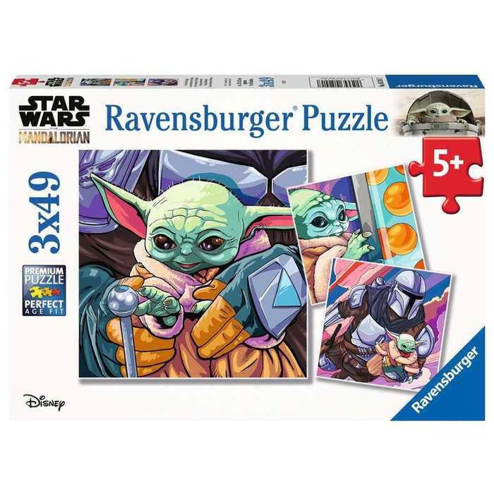Ravensburger Puzzle The Mandalorian: Baby Yoda - Pack de 3 Puzzles Infantiles de 49 Piezas Cada Uno - Edad Recomendada 5+ Años Ravensburger Puzzle The Mandalorian: Baby Yoda - Pack de 3 Puzzles Infantiles de 49 Piezas Cada Uno - Edad Recomendada 5+ Años