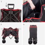 Color Baby Carro de playa plegable 88x47x58/108 cm con ruedas 17x10 cm