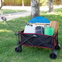 Color Baby Carro de playa plegable 88x47x58/108 cm con ruedas 17x10 cm