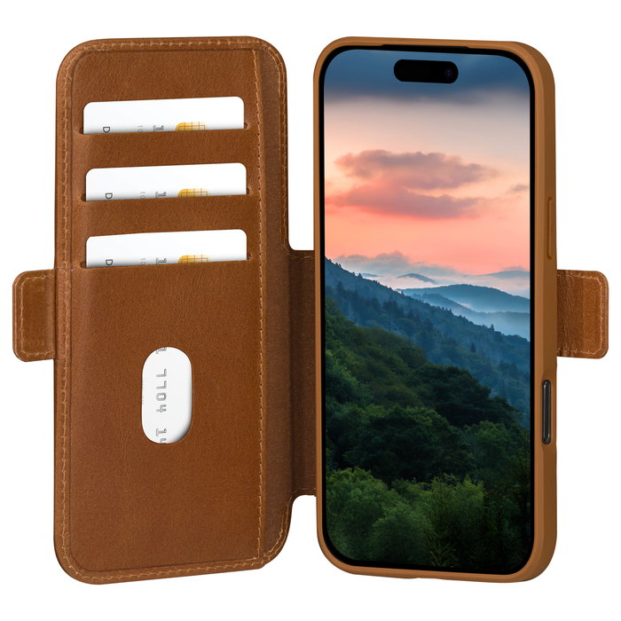 dbramante 1928 Copenhagen Funda Cartera de Cuero para iPhone 17 Pro / iPhone 18 Pro - Bronceado dbramante 1928 Copenhagen Funda Cartera de Cuero para iPhone 17 Pro / iPhone 18 Pro - Bronceado