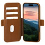 dbramante 1928 Copenhagen Funda Cartera de Cuero para iPhone 17 Pro / iPhone 18 Pro - Bronceado