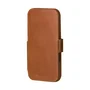 Dbramante1928 Copenhagen Funda Carrera para iPhone 17 Pro - Cuero de Grano Entero Bronceado con Cierre Magnético, Soporte de Sobremesa y 3 Bolsillos para Tarjetas