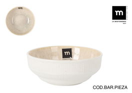 La Mediterranea Bol Calobra Crema Ø13.2 cm x 5 cm (24 Unidades)