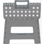 Marbueno Taburete Plegable de Plástico Gris 33x26x27 cm