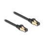 DeLOCK Cable de red RJ45 Cat.6A S/FTP negro 3 m