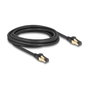 DeLOCK Cable de red RJ45 Cat.6A S/FTP negro 3 m