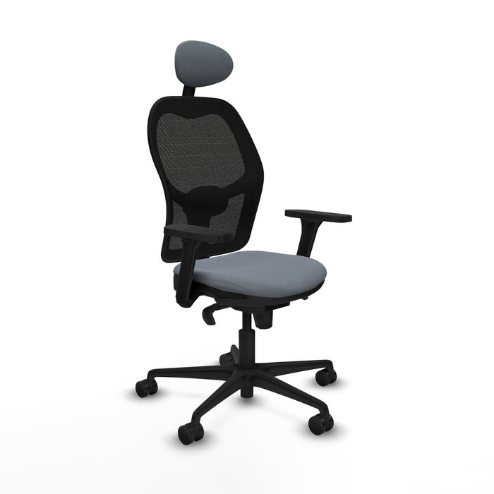 PIQUERAS Y CRESPO Silla de oficina Jorquera Gris y Negro