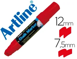 Artline EPW-12 Rotulador para Pizarra, Trazo 12 mm, Color Rojo