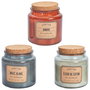 Home Deco Factory Vela Perfumada Apothicaire - Cera Parafina, 60h - Surtido: Gris Almizcle, Blanco Flor Algodón, Marrón Ámbar, H 10 cm