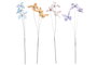 DKD Home Decor Ramas de Poliéster con Diseño de Mariposa, Surtido de 4 Colores