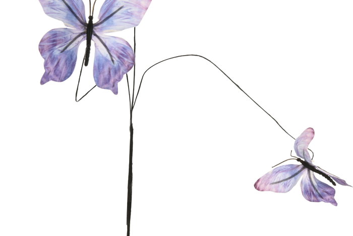 DKD Home Decor Ramas de Poliéster con Diseño de Mariposa, Surtido de 4 Colores