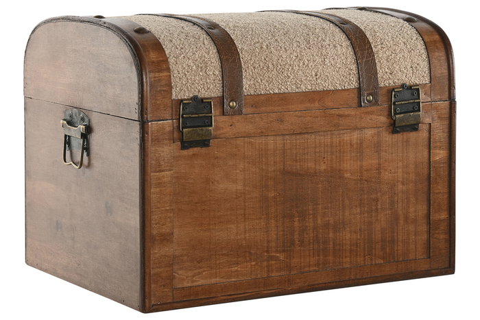 DKD Home Decor Baúl 32 x 30.5 x 41 cm Marrón Beige Set de 2 Unidades DKD Home Decor Baúl 32 x 30.5 x 41 cm Marrón Beige Set de 2 Unidades