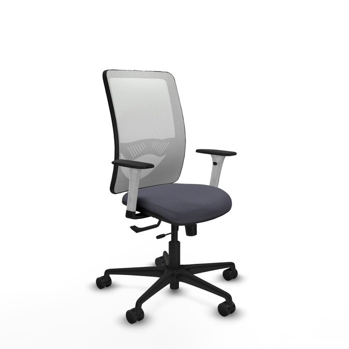 PIQUERAS Y CRESPO Silla de oficina Zulema con mecanismo Sincro/Traslack Gris y Blanco PIQUERAS Y CRESPO Silla de oficina Zulema con mecanismo Sincro/Traslack Gris y Blanco