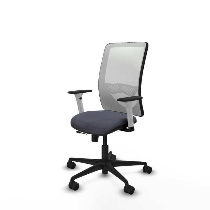 PIQUERAS Y CRESPO Silla de oficina Zulema con mecanismo Sincro/Traslack Gris y Blanco PIQUERAS Y CRESPO Silla de oficina Zulema con mecanismo Sincro/Traslack Gris y Blanco