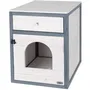 Kerbl Caja de arena para gatos 58 x 45 x 60 cm IDA Blanco/Azul