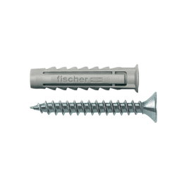 FISCHER Taco de Nylon SX Plus + T 6x30 mm, 25 unidades