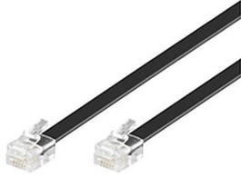 MicroConnect MPK110B Cable Modular Recto RJ12 6C6P (6 conductores 6 posiciones) de 10 metros para teléfono y datos