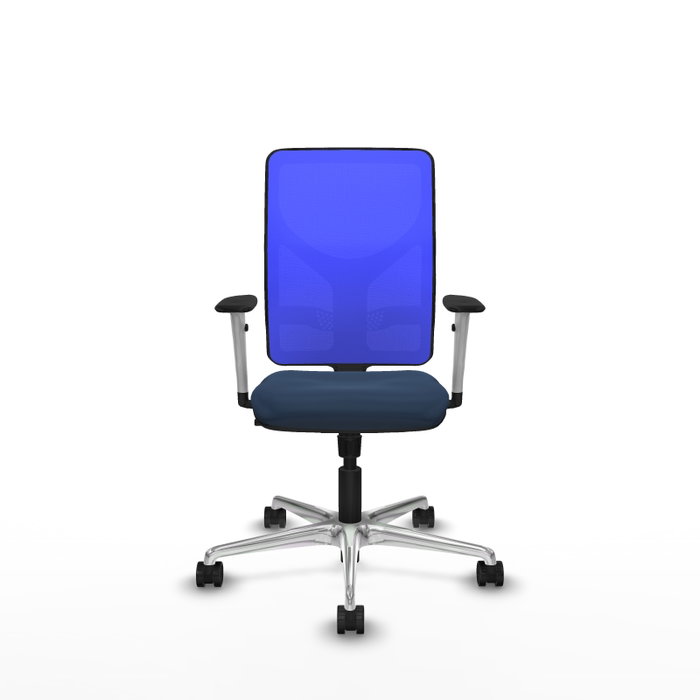 PIQUERAS Y CRESPO Silla de oficina Motilla con mecanismo Sincro Azul
