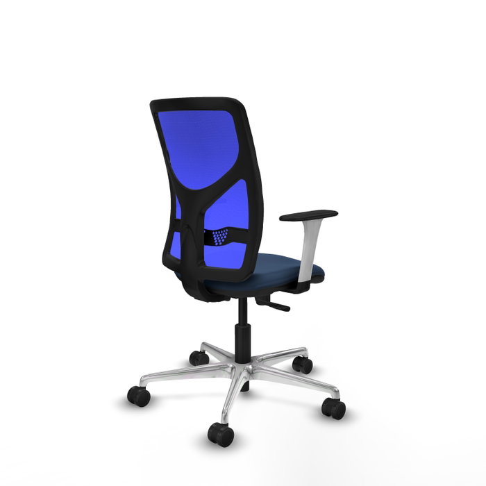 PIQUERAS Y CRESPO Silla de oficina Motilla con mecanismo Sincro Azul