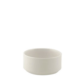 Summa Valet Bol Apilable para Desayuno - Vitro Porcelana, 10.5 cm de Diámetro, 28 cl de Capacidad, Color Marfil - Vajilla (Set de 6)