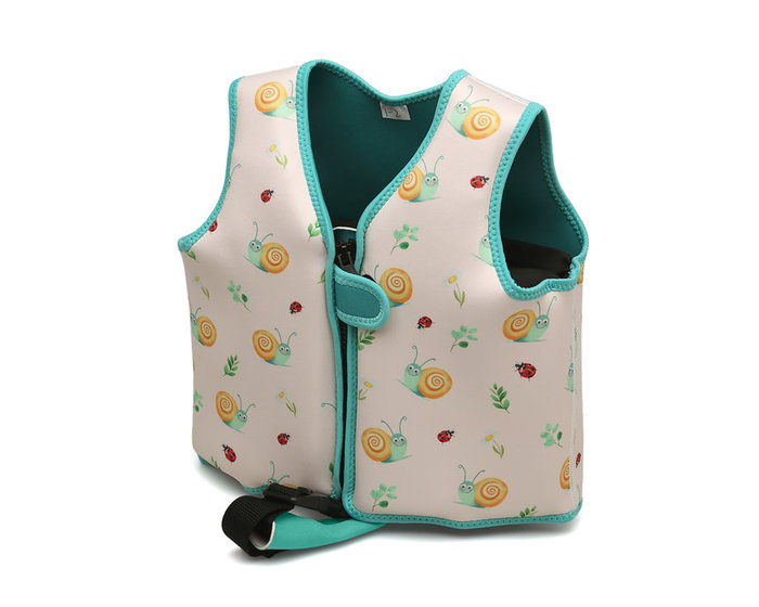 KioKids Chaleco Flotación Neopreno Caracoles Beige 2-3 Años