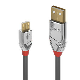 Lindy Cable USB 2.0 Tipo A a Micro B Cromo Line 3 Metros