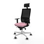 PIQUERAS Y CRESPO Silla de oficina Horna Rosa con mecanismo Sincro