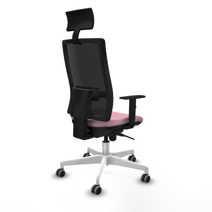 PIQUERAS Y CRESPO Silla de oficina Horna Rosa con mecanismo Sincro PIQUERAS Y CRESPO Silla de oficina Horna Rosa con mecanismo Sincro