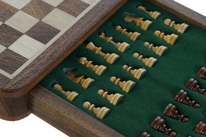 DKD Home Decor Juego de Ajedrez Magnético Colonial Natural Marrón Set 2 Piezas Acacia Arce 18 x 18 x 3 cm DKD Home Decor Juego de Ajedrez Magnético Colonial Natural Marrón Set 2 Piezas Acacia Arce 18 x 18 x 3 cm