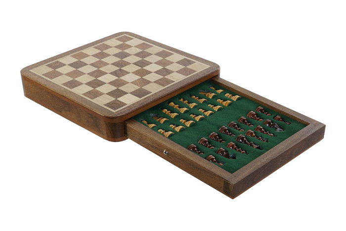 DKD Home Decor Juego de Ajedrez Magnético Colonial Natural Marrón Set 2 Piezas Acacia Arce 18 x 18 x 3 cm DKD Home Decor Juego de Ajedrez Magnético Colonial Natural Marrón Set 2 Piezas Acacia Arce 18 x 18 x 3 cm