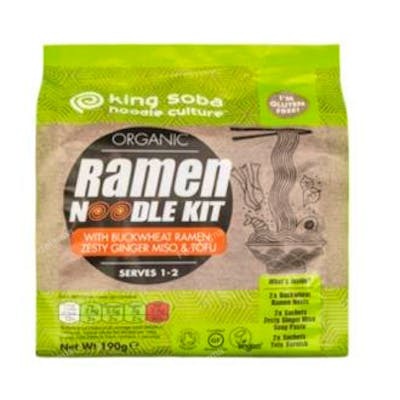 KING SOBA Kit Noodles Ramen Trigo Sarraceno Jengibre Miso Tofu KING SOBA Kit Noodles Ramen Trigo Sarraceno Jengibre Miso Tofu
