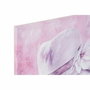 DKD Home Decor Cuadro Lienzo Pino Rosa Lila Gato 70 x 50 cm (2 Unidades)