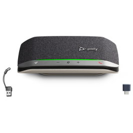 Poly Sync 20+ Altavoz para PC con Adaptador USB-C/A Negro