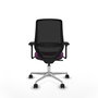 PIQUERAS Y CRESPO Silla de oficina Mardos con Mecanismo Sincro, Morado y Negro