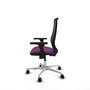 PIQUERAS Y CRESPO Silla de oficina Mardos con Mecanismo Sincro, Morado y Negro